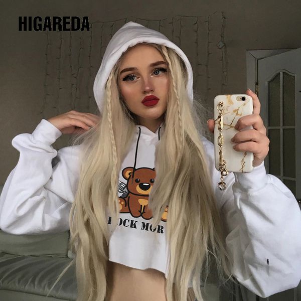 casual cartoon bear printed hoodies women loose white crop oversized sweatshirt streetwear long sleeve pullover 2019, Black
casual cartoon bear printed hoodies women loose white crop oversized sweatshirt streetwear long sleeve pullover 2019, Black