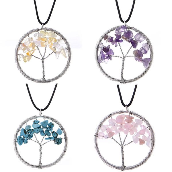 12pcs/set tree of life pendant necklaces multicolor chakra natural stone jewelry women heart necklace fashion crystal jewelry, Silver
12pcs/set tree of life pendant necklaces multicolor chakra natural stone jewelry women heart necklace fashion crystal jewelry, Silver