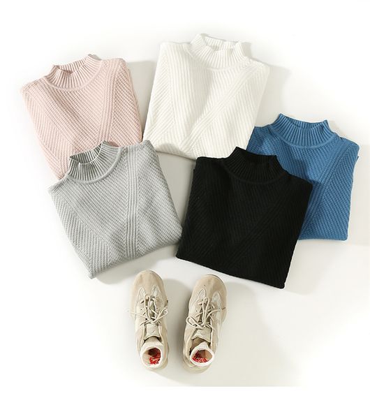 raibaallu semi turtleneck solid color pullover loose knit with long sleeves man, White;black
raibaallu semi turtleneck solid color pullover loose knit with long sleeves man, White;black