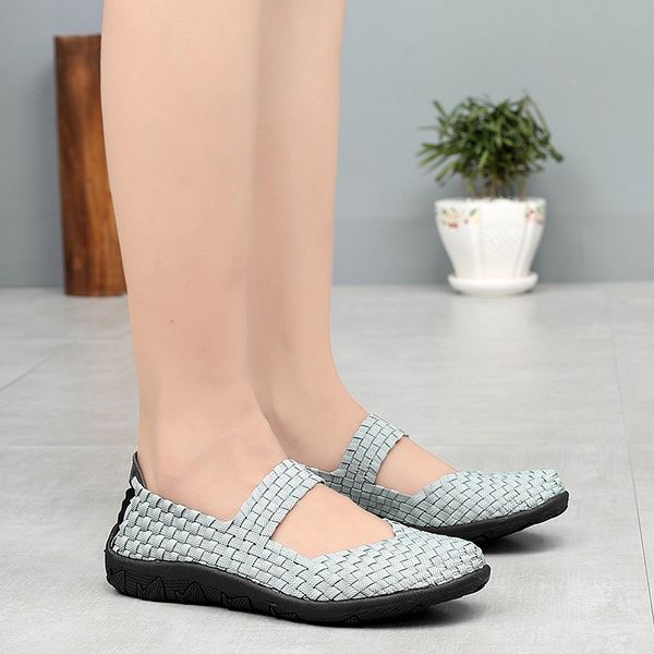 large flat shoes hand woven elastic belt hand woven shoes womens single large flat casual mother, Black
large flat shoes hand woven elastic belt hand woven shoes womens single large flat casual mother, Black