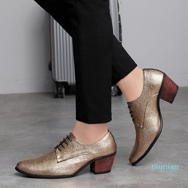 men oxford dress shoes lace up pointed toe high heels gold silver wedding groom shoes bling glitter party prom, Black
men oxford dress shoes lace up pointed toe high heels gold silver wedding groom shoes bling glitter party prom, Black