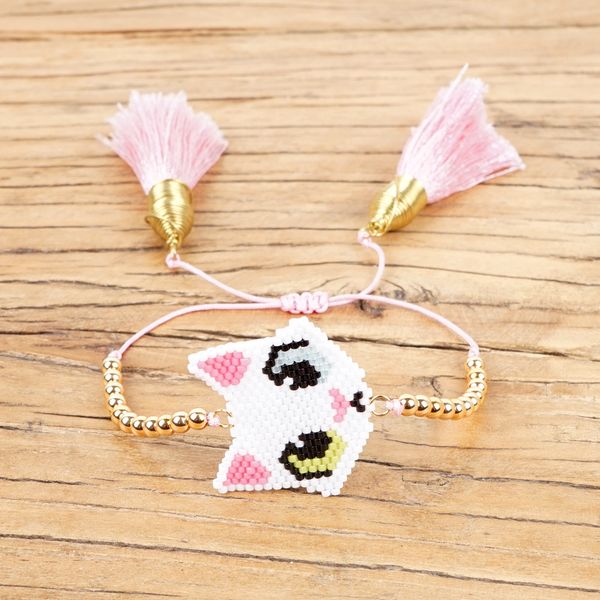 jewelry for women miyuki handmade cute cat bracelet new fashion ladies bangles pink girls braclets unique gifts, Golden;silver
jewelry for women miyuki handmade cute cat bracelet new fashion ladies bangles pink girls braclets unique gifts, Golden;silver