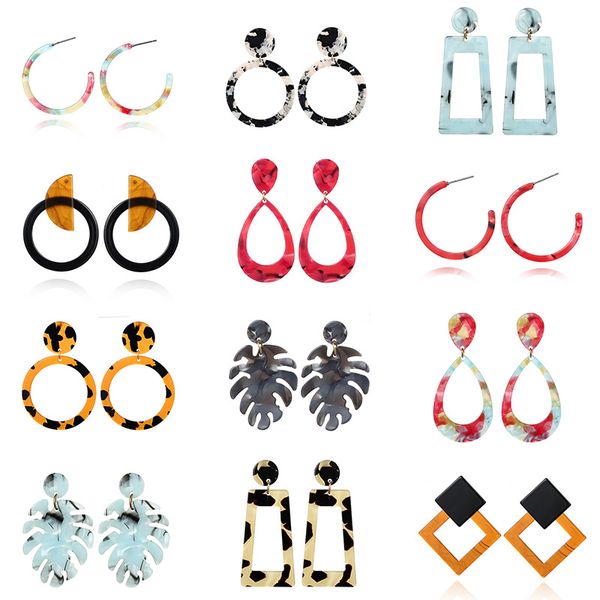 women's earrings fashion korea acrylic leopard pattern bohemian charm geometric drop earrings for girls jewelry gifts 2019 new, Silver
women's earrings fashion korea acrylic leopard pattern bohemian charm geometric drop earrings for girls jewelry gifts 2019 new, Silver