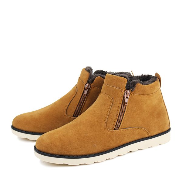 fashion casual plush boots men winter warm snows leather ankle male zipper shoes plus size hx-144, Black
fashion casual plush boots men winter warm snows leather ankle male zipper shoes plus size hx-144, Black
