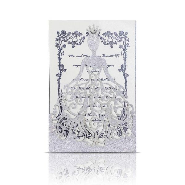 kazipa 25pcs laser cut wedding invitation set, bridal shower silver greeting card birthday party supplies
kazipa 25pcs laser cut wedding invitation set, bridal shower silver greeting card birthday party supplies