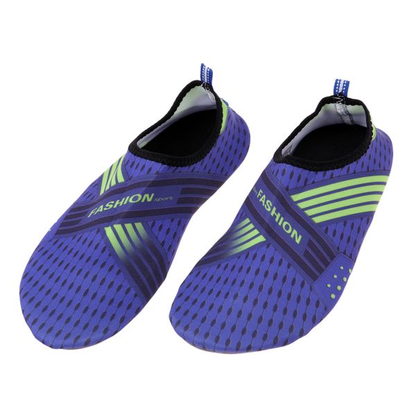 1 pair men women water shoes barefoot beach swimming shoes aqua socks - bright blue
1 pair men women water shoes barefoot beach swimming shoes aqua socks - bright blue