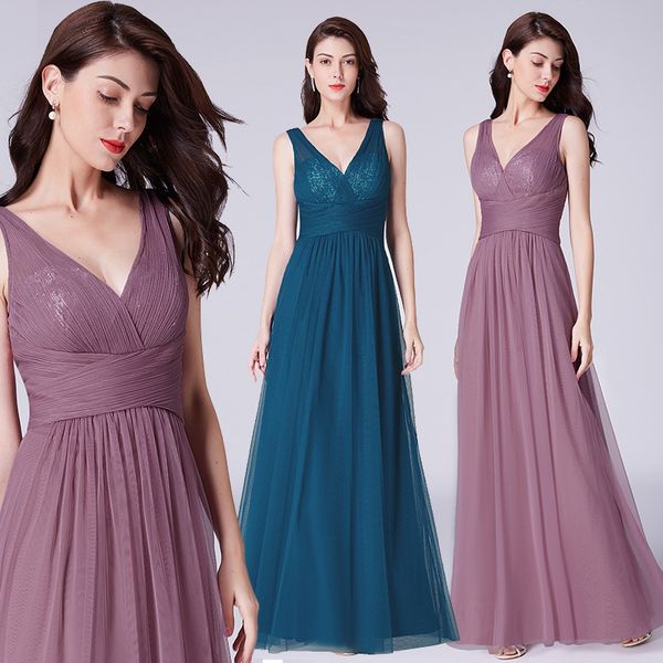 europe and the united states foreign trade women's bridesmaids evening dress explosions v-neck gauze evening dress, Black;red
europe and the united states foreign trade women's bridesmaids evening dress explosions v-neck gauze evening dress, Black;red
