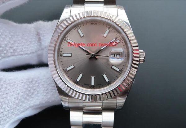 factory maker sapphire date 41mm silver dial stainless steel 116334 perpetual movement automatic men's watches, Slivery;brown
factory maker sapphire date 41mm silver dial stainless steel 116334 perpetual movement automatic men's watches, Slivery;brown