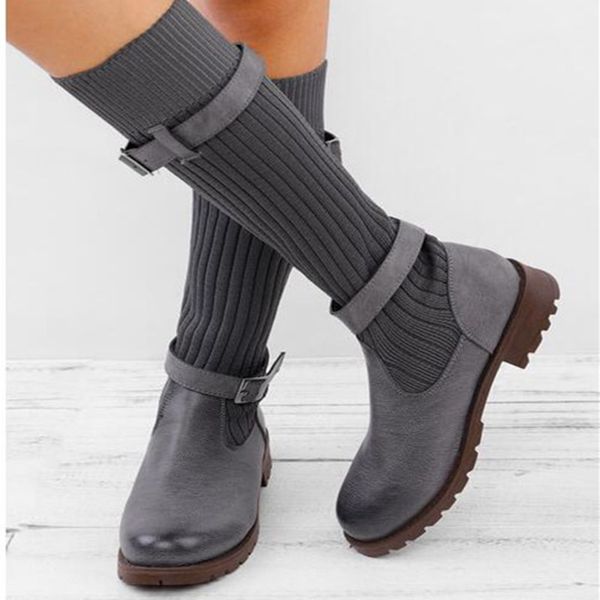 boots fashion women knee-high long female autumn winter shoes pu leather ladies booties size 43, Black
boots fashion women knee-high long female autumn winter shoes pu leather ladies booties size 43, Black