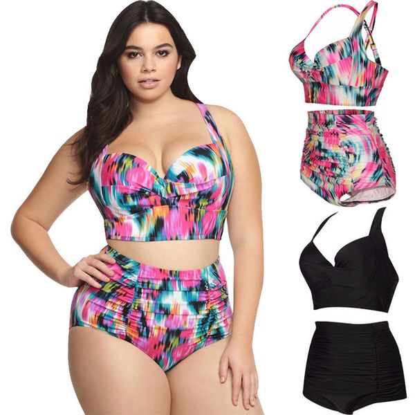 plus size l-4xl women swimsuit summer swimwear halter high waist bathing suit swimming costume 2020 fashion new female beachwear, White;black
plus size l-4xl women swimsuit summer swimwear halter high waist bathing suit swimming costume 2020 fashion new female beachwear, White;black