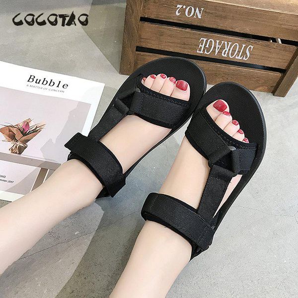 summer new sandals women's shoes low-heeled open-toed magic stick rubber word basic casual leisure low (1cm-3cm) flat with, Black
summer new sandals women's shoes low-heeled open-toed magic stick rubber word basic casual leisure low (1cm-3cm) flat with, Black