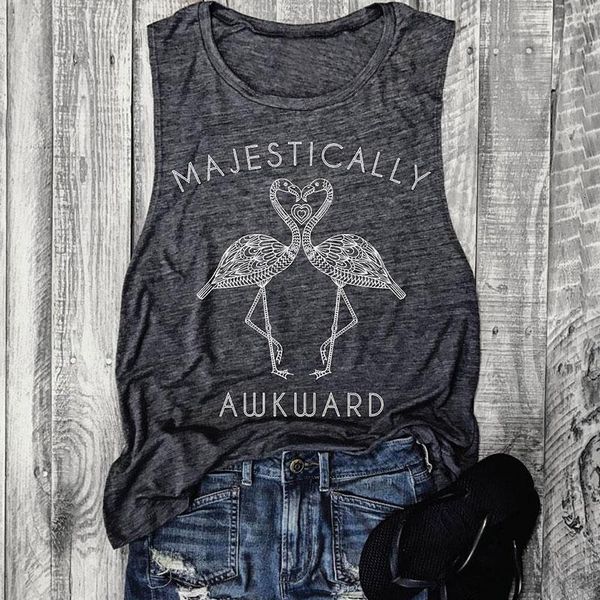женщина танки топы женщины горячие танки величественно awkward flamingo printed tank повседневный рукавов топы summer женский повседневный д, White
женщина танки топы женщины горячие танки величественно awkward flamingo printed tank повседневный рукавов топы summer женский повседневный д, White