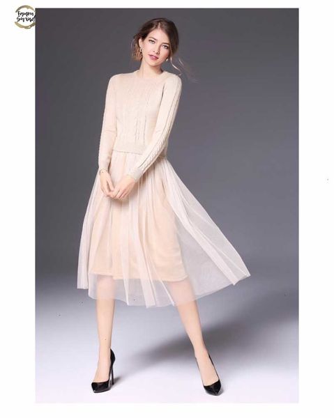 korean autumn winter dress elegant ladies o neck long sleeve knitted midi dress high elstic mesh warm women dress, Black;gray
korean autumn winter dress elegant ladies o neck long sleeve knitted midi dress high elstic mesh warm women dress, Black;gray