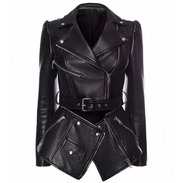 2020 new designer british style female suede coat lower edge detachabl diagonal zipper faux leather pu women jacket, Black
2020 new designer british style female suede coat lower edge detachabl diagonal zipper faux leather pu women jacket, Black