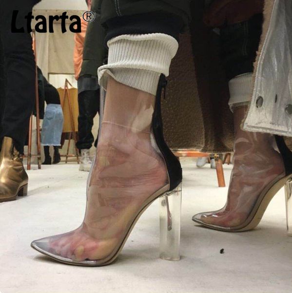 ltarta 2019 women boots mid calf boots european stars transparent bare shoes high heels 40 women's shoes zl-zg8-23, Black
ltarta 2019 women boots mid calf boots european stars transparent bare shoes high heels 40 women's shoes zl-zg8-23, Black