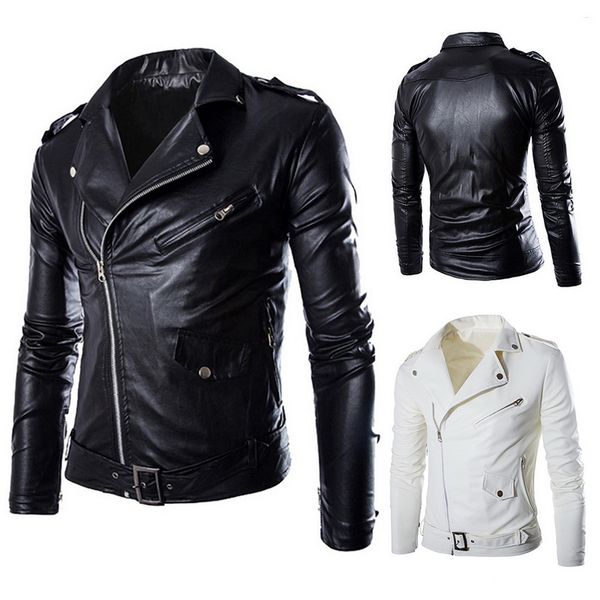 2018 autumn spring casual zipper pu leather jacket motorcycle leather jacket slim fit mens jackets and coats black white
2018 autumn spring casual zipper pu leather jacket motorcycle leather jacket slim fit mens jackets and coats black white