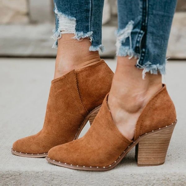 monerffi women boots autumn ankle square heel slip on women female high heels single shoes pointed toe casual ladies fashion, Black
monerffi women boots autumn ankle square heel slip on women female high heels single shoes pointed toe casual ladies fashion, Black