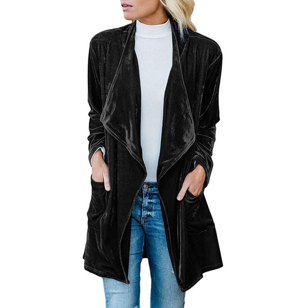 women's spring autumn retro casual long sleeve velvet suede trenchcoat jackets coats 2019 fall fashion cardigans clothing xxl, Black;brown
women's spring autumn retro casual long sleeve velvet suede trenchcoat jackets coats 2019 fall fashion cardigans clothing xxl, Black;brown