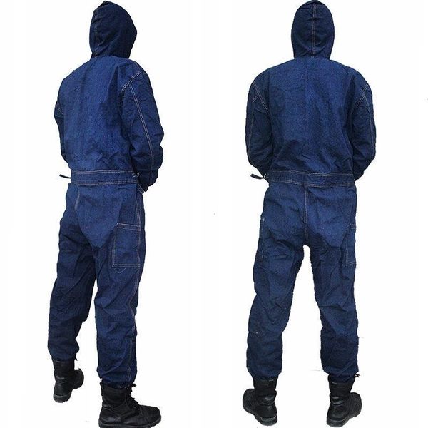 idopy men denim working overalls male work wear uniforms clothes hooded jumpsuits for worker repairman, Blue
idopy men denim working overalls male work wear uniforms clothes hooded jumpsuits for worker repairman, Blue