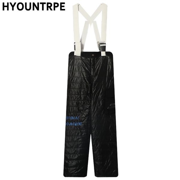 fashion suspender trousers hip hop straight pant casual side pocket warm cotton padded loose fit trousers high streetwear pants, Black
fashion suspender trousers hip hop straight pant casual side pocket warm cotton padded loose fit trousers high streetwear pants, Black
