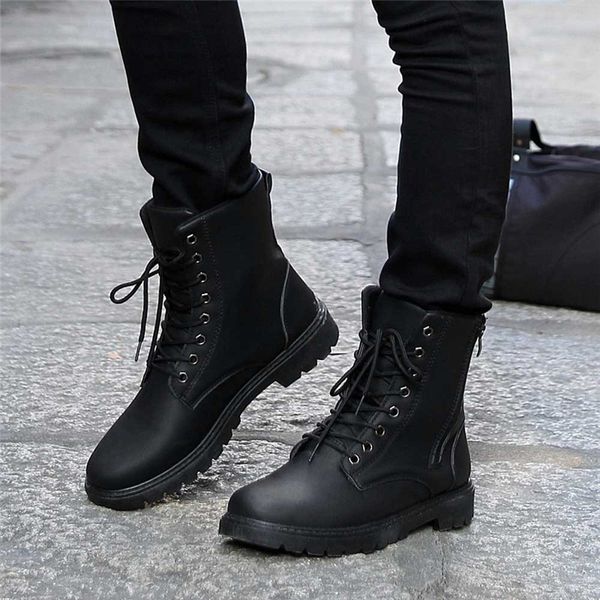 2019 men boots split leather classic boots shoes england motorcycle autumn winter shoes man snow boot v19, Black 
2019 men boots split leather classic boots shoes england motorcycle autumn winter shoes man snow boot v19, Black
