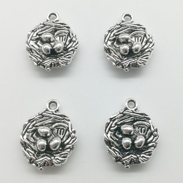 100pcs bird's nest charms pendants retro jewelry accessories diy antique silver pendant for bracelet earrings keychain 18*15mm, Bronze;silver
100pcs bird's nest charms pendants retro jewelry accessories diy antique silver pendant for bracelet earrings keychain 18*15mm, Bronze;silver