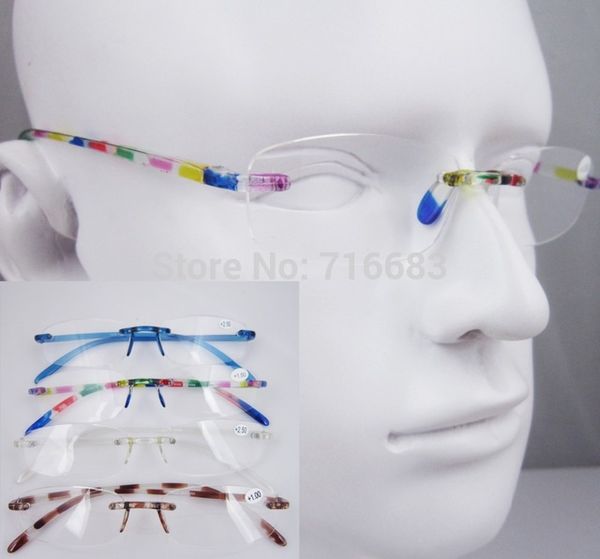 agstum tr90 light flexible rimless eyeglasses frame leopard clear reading glasses readers +1.0 +1.50 +2.0 +2.50, White;black
agstum tr90 light flexible rimless eyeglasses frame leopard clear reading glasses readers +1.0 +1.50 +2.0 +2.50, White;black
