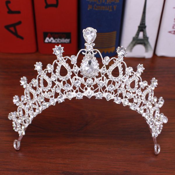 korean fashion bride headwear wedding hair accessories silver plated rhinestone bridal crown princess tiaras, Golden;white
korean fashion bride headwear wedding hair accessories silver plated rhinestone bridal crown princess tiaras, Golden;white