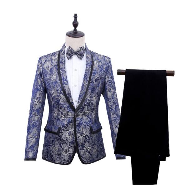 fashion blazer men suits designs blue jacquard stage singers jacket mens clothes dance star style dress masculino homme, White;black
fashion blazer men suits designs blue jacquard stage singers jacket mens clothes dance star style dress masculino homme, White;black