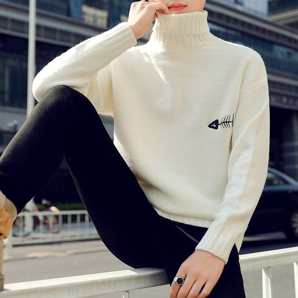 2019 new winter thick warm cashmere sweater men turtleneck printed mens christmas sweaters fashion men's pullovers, White;black
2019 new winter thick warm cashmere sweater men turtleneck printed mens christmas sweaters fashion men's pullovers, White;black