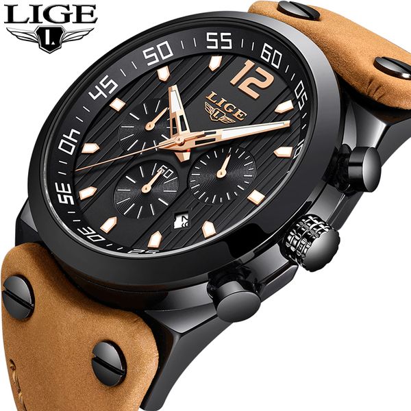2018new lige men watches business quartz waterproof watch men casual leather sport watch male relogio masculino, Slivery;brown
2018new lige men watches business quartz waterproof watch men casual leather sport watch male relogio masculino, Slivery;brown