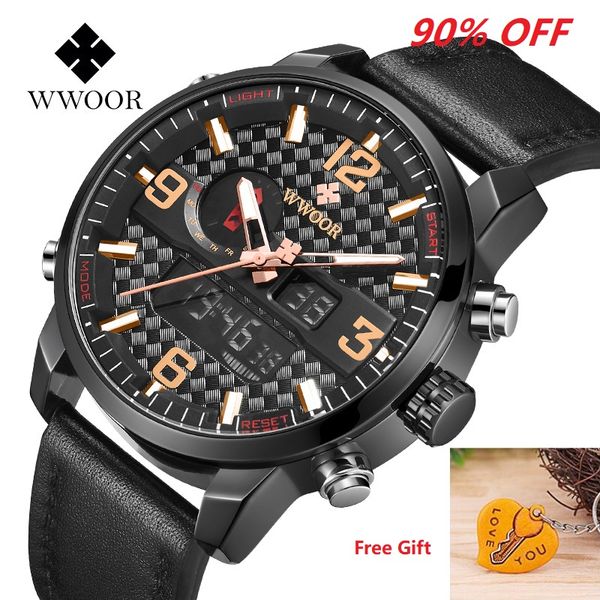 dual display mens watches wwoor 8859 leather sports quartz watches led digital wrist watch clock gift dropshipping, Slivery;brown
dual display mens watches wwoor 8859 leather sports quartz watches led digital wrist watch clock gift dropshipping, Slivery;brown
