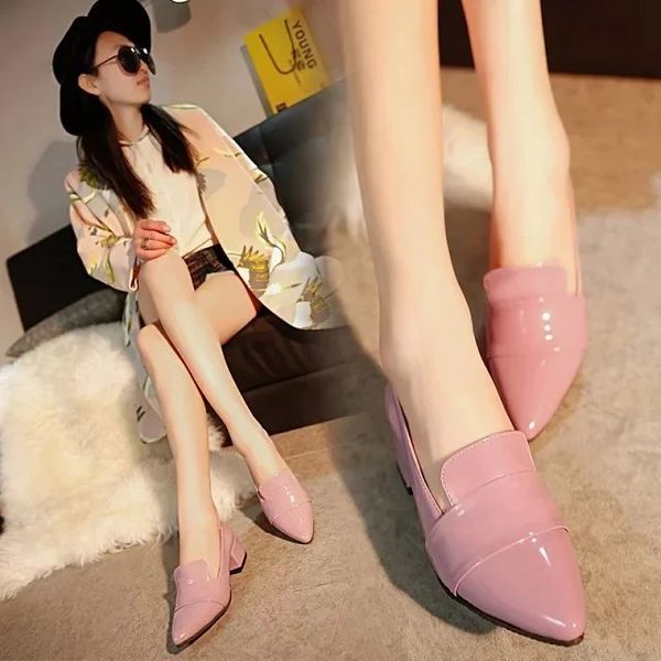 new temperament fashion wild women's singles shoes pointed low-heeled shoes women comfortable low-heeled work, Black
new temperament fashion wild women's singles shoes pointed low-heeled shoes women comfortable low-heeled work, Black