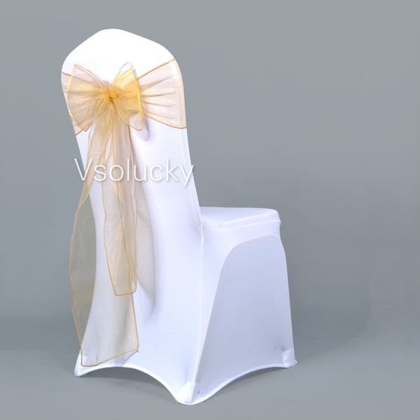 100pcs/lot gold sheer organza chair sashes bow cover wedding party xmas birthday shower decoration
100pcs/lot gold sheer organza chair sashes bow cover wedding party xmas birthday shower decoration