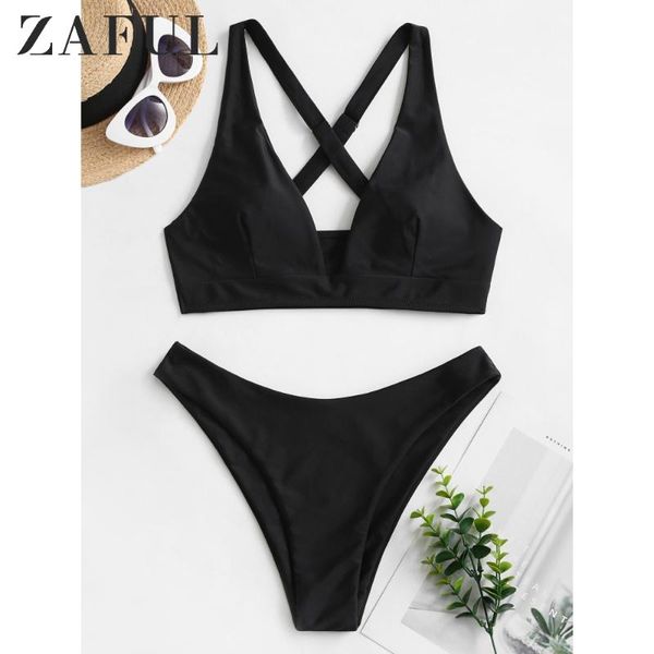 zaful high cut crisscross bikini deep v vest plunge bikini swimsuit padded solid women set elastic 2020 beach summer
zaful high cut crisscross bikini deep v vest plunge bikini swimsuit padded solid women set elastic 2020 beach summer