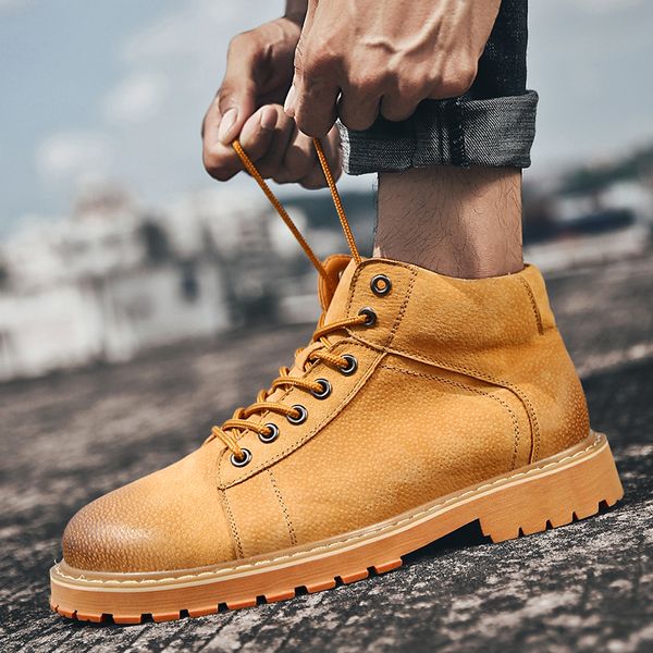 2019 autumn winter men ankle boots motocycle men shoes british style retro leather casual boots male casual, Black
2019 autumn winter men ankle boots motocycle men shoes british style retro leather casual boots male casual, Black