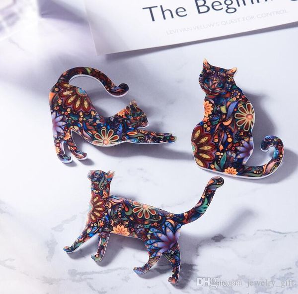 2019 europe and the new shelves animal brooch pin fashion retro acrylic cat brooch heat transfer breast decoration factory direct, Gray
2019 europe and the new shelves animal brooch pin fashion retro acrylic cat brooch heat transfer breast decoration factory direct, Gray
