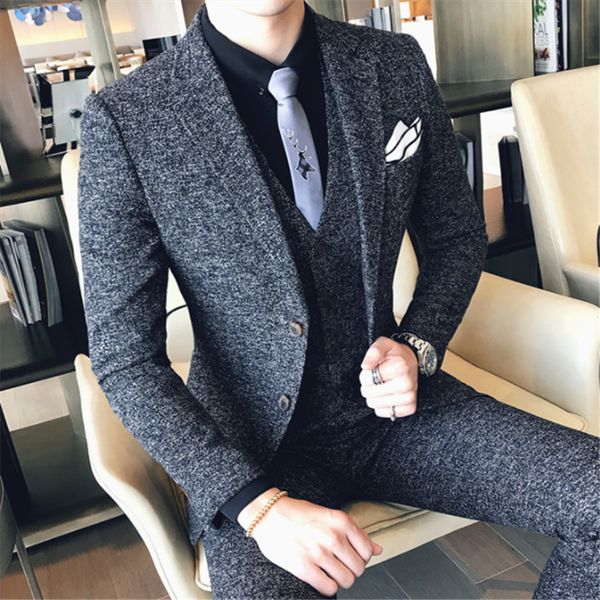 classic men suits tuxedo slim fit business banquet mens suit jacket with vests and pants 2019 new men wedding suits, White;black
classic men suits tuxedo slim fit business banquet mens suit jacket with vests and pants 2019 new men wedding suits, White;black