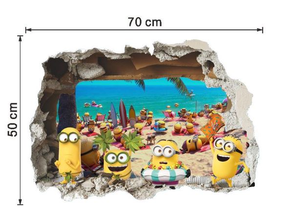 3d cartoon movie through wall stickers kids room decorations diy home decals window mural art cartoon printing posters
3d cartoon movie through wall stickers kids room decorations diy home decals window mural art cartoon printing posters