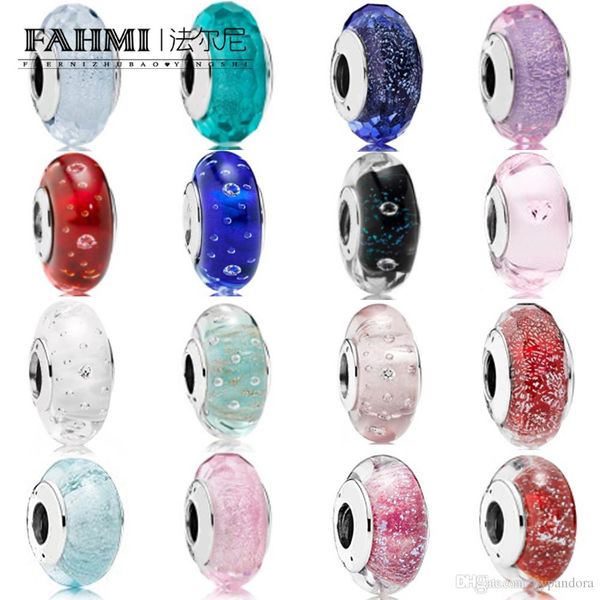 2019 100% 925 sterling silver charm blue fascinating iridescence charm pink shimmer faceted murano glass purple shimmer faceted charm bead, Black
2019 100% 925 sterling silver charm blue fascinating iridescence charm pink shimmer faceted murano glass purple shimmer faceted charm bead, Black