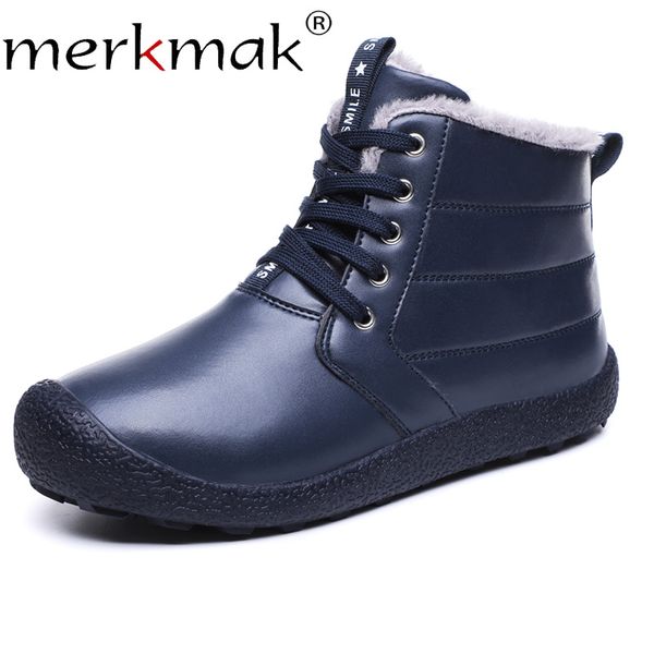 merkmak 2019 snow boots winter keep warm casual leather shoes mens lace up soft comfortable plus cotton shoe man big size 39-48, Black
merkmak 2019 snow boots winter keep warm casual leather shoes mens lace up soft comfortable plus cotton shoe man big size 39-48, Black