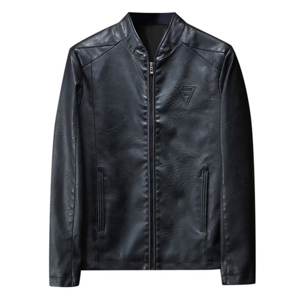 men's leather jacket jaqueta streetwear autumn winter new retro solid collar jacket pure long sleeved coat bomber party, Black;brown
men's leather jacket jaqueta streetwear autumn winter new retro solid collar jacket pure long sleeved coat bomber party, Black;brown