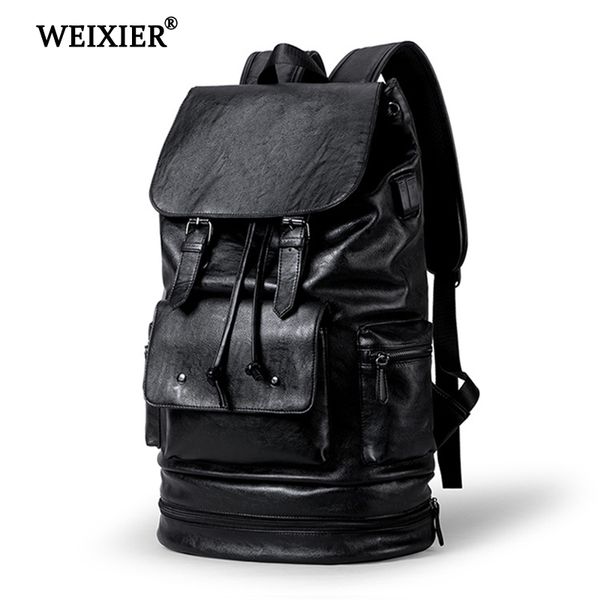 weixier 2019 new preppy style men backpack high capacity backpack fashion pu leather casual travel schoolbag pu leather back bag
weixier 2019 new preppy style men backpack high capacity backpack fashion pu leather casual travel schoolbag pu leather back bag