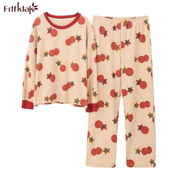 fdfklak cute cartoon cotton sleepwear women pyjamas set spring autumn pajamas casual ladies pijamas print home wear suit, Black;red
fdfklak cute cartoon cotton sleepwear women pyjamas set spring autumn pajamas casual ladies pijamas print home wear suit, Black;red