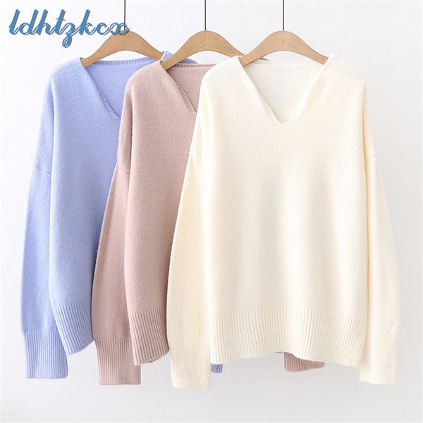 knitted sweater women pink beige and light blue long sleeve sweaters 2018 autumn new casual v neck slim pullover clothing ld646, White;black
knitted sweater women pink beige and light blue long sleeve sweaters 2018 autumn new casual v neck slim pullover clothing ld646, White;black