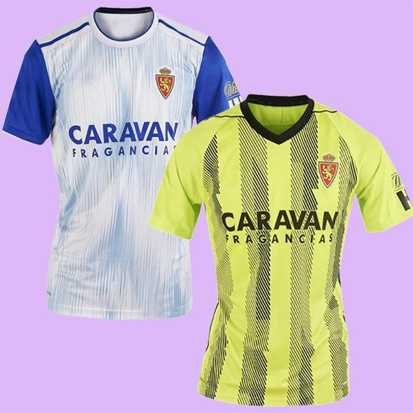 

thailand quality 19-20 real zaragoza home away soccer jersey 2019-20 zaragoza real saragossa borja iglesias pombo football shirts, Black;yellow