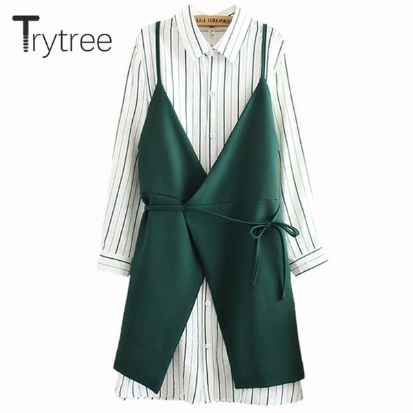 women's tracksuits trytree women autumn two piece set 2021 casual stripe + dress female office suit costumes 2, Gray
women's tracksuits trytree women autumn two piece set 2021 casual stripe + dress female office suit costumes 2, Gray