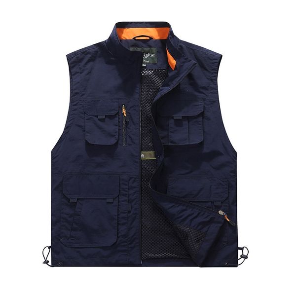 outdoor casual men's vest multi-pockets zipper jackets sleeveless male pgraphy fishing military men's tourism drift vests outdoor, Gray;blue
outdoor casual men's vest multi-pockets zipper jackets sleeveless male pgraphy fishing military men's tourism drift vests outdoor, Gray;blue