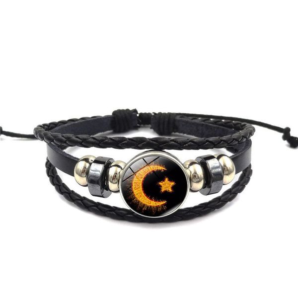 retro islamic religious charm bracelets classic men's jewelry multi-layer braided leather rope bracelet, Golden;silver
retro islamic religious charm bracelets classic men's jewelry multi-layer braided leather rope bracelet, Golden;silver