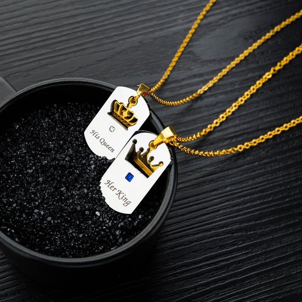 source fashion titanium steel crown couples necklace her king his queen valentine' tags pendant, Silver
source fashion titanium steel crown couples necklace her king his queen valentine' tags pendant, Silver